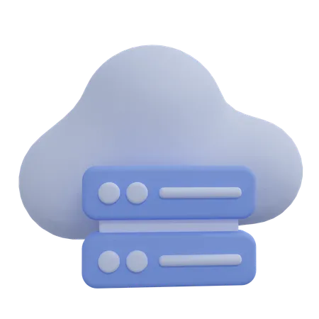 Free Servidor en la nube  3D Icon