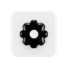 setting logo emoji 3d