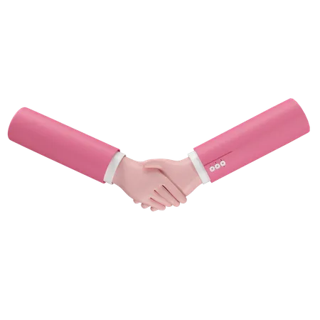 Free Shake Hands Hand Gesture  3D Icon