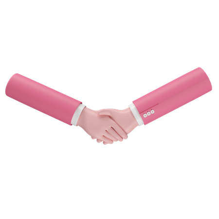 Free Shake Hands Hand Gesture  3D Icon