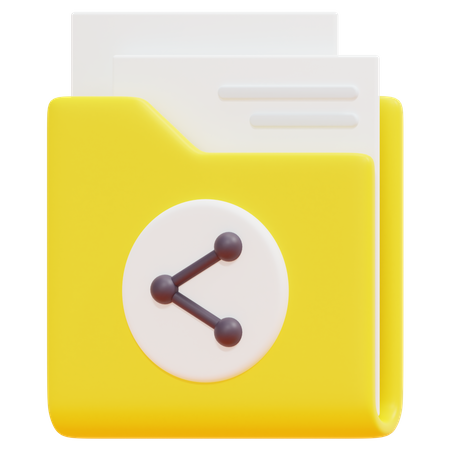 Free Share Folder  3D Icon