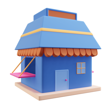 Free Shop  3D Illustration