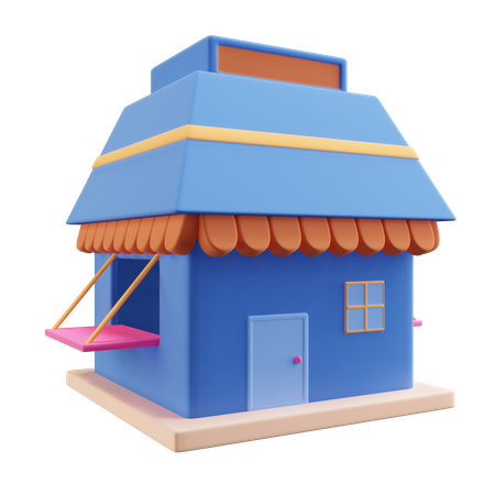 Free Shop  3D Illustration