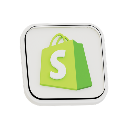 Free Shopify  3D Icon