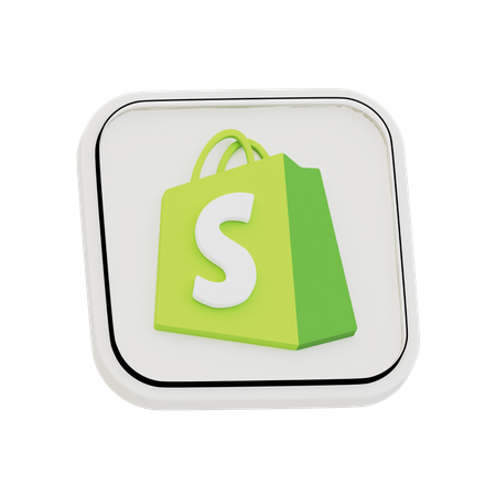 Free Shopify  3D Icon