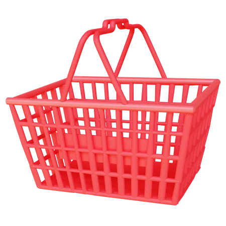 Free Shopping Basket  3D Icon