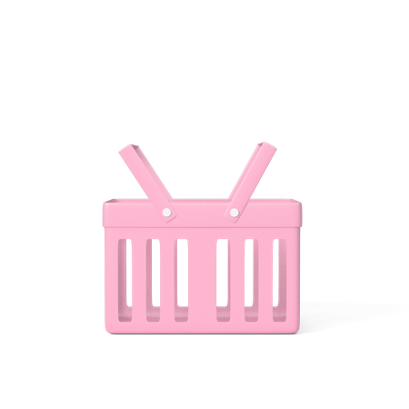 Free Shopping Basket  3D Icon