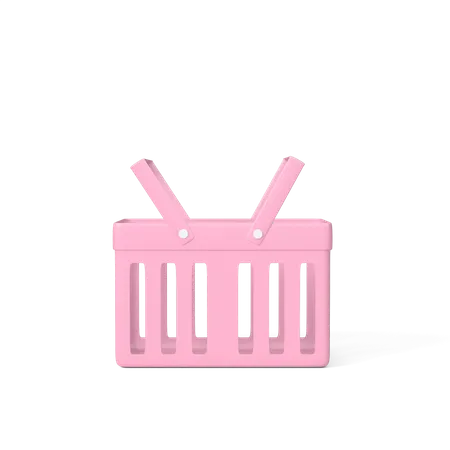 Free Shopping Basket  3D Icon