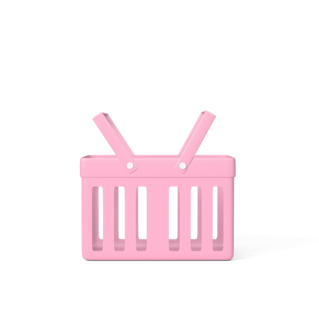 Free Shopping Basket  3D Icon