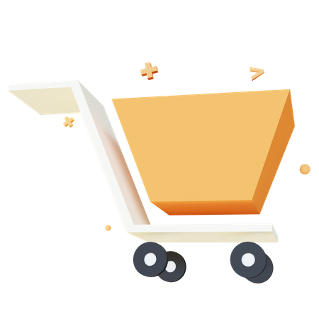 Free Shopping Cart  3D Icon