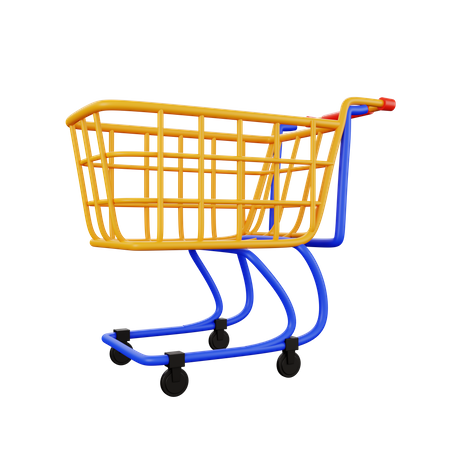 Free Shopping Cart  3D Illustration