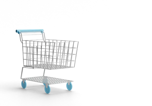 Free Shopping Cart  3D Icon