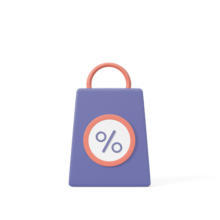 Free Shopping Discount  3D Icon