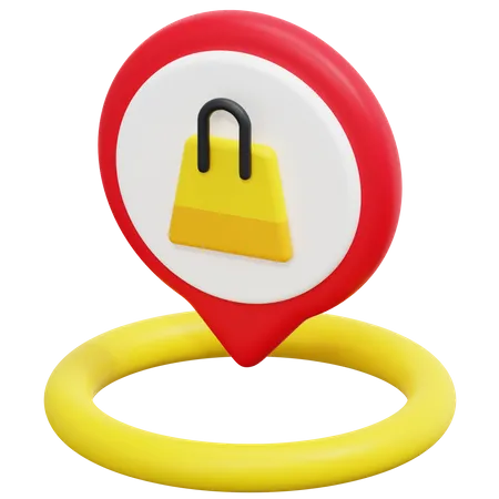 Free Shopping Location  3D Icon