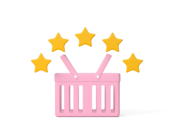 Free Shopping Rating  3D Icon