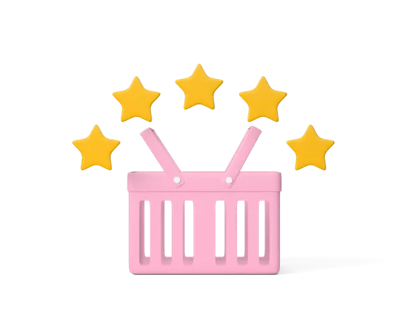 Free Shopping Rating  3D Icon