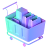 shopping trolley 3d images