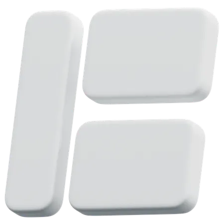 Free Sidebar Content Grid  3D Icon