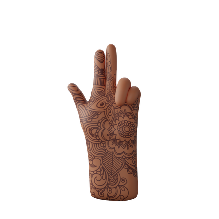 Free Sign of gun with hand  3D Icon