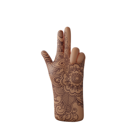 Free Sign of gun with hand  3D Icon
