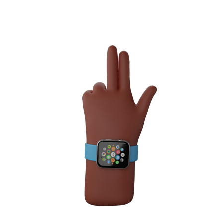 Free Sign of gun with hand  3D Icon