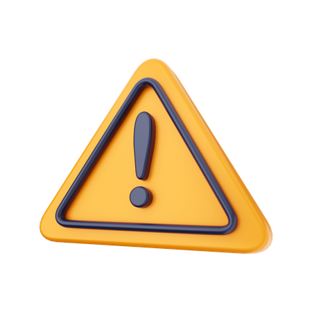 Free Signe d'avertissement  3D Icon