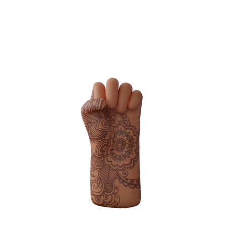 Free Signe de poing de solidarité  3D Icon