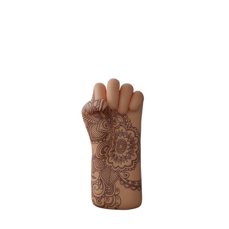Free Signe de poing de solidarité  3D Icon