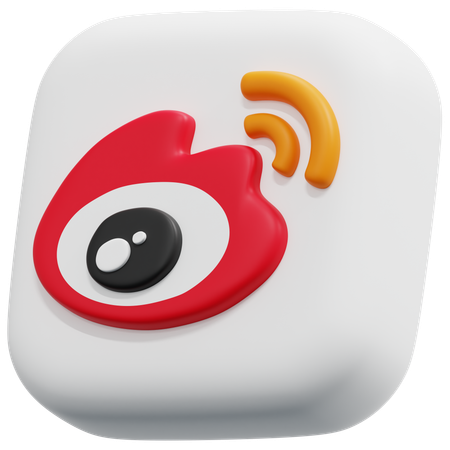 Free Sina Weibo  3D Icon