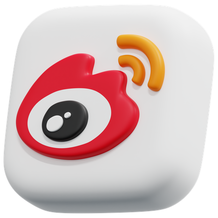 Free Sina Weibo  3D Icon