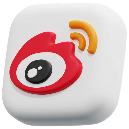 Free Sina Weibo  3D Icon