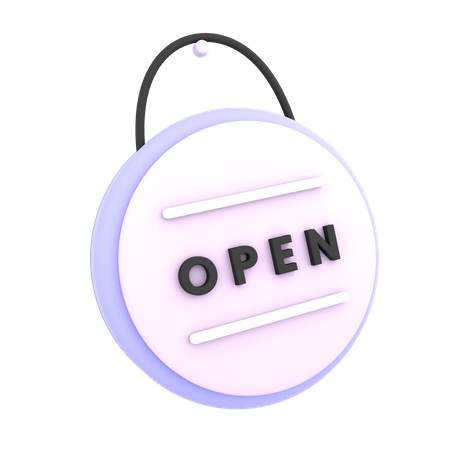 Free Sinal aberto  3D Icon
