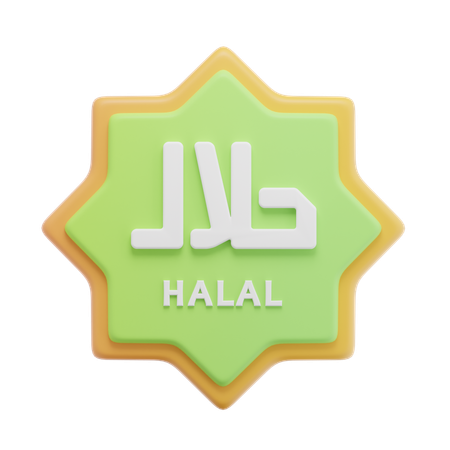 Free Sinal halal  3D Icon