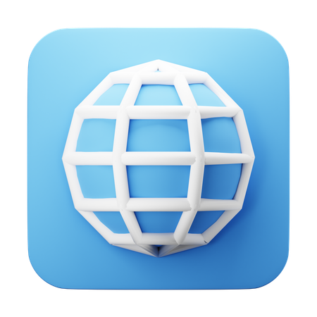 Free Local na rede Internet  3D Icon