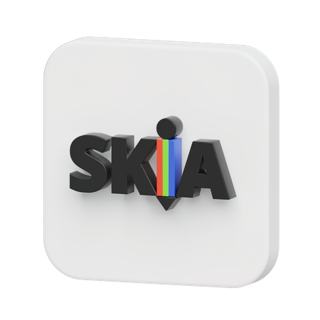 Free Skia  3D Logo