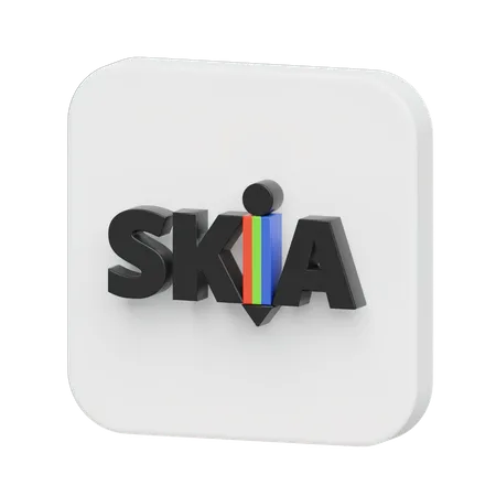 Free Skia  3D Logo