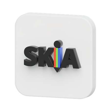 Free Skia Logo  3D Icon