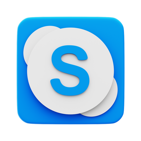 Free Skype  3D Icon