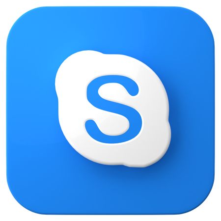 Free Skype  3D Icon