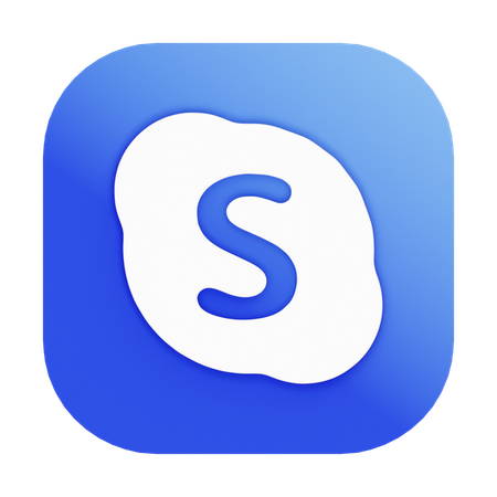 Free Skype  3D Icon