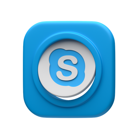 Free Skype  3D Icon