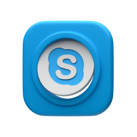 Free Skype  3D Icon