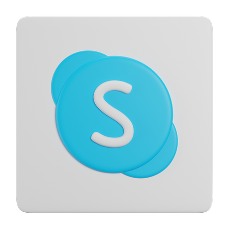 Free スカイプ  3D Icon