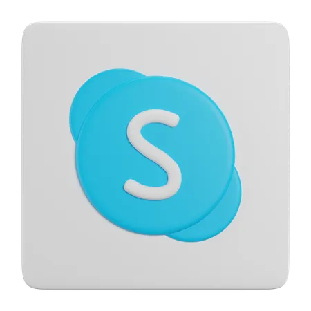 Free スカイプ  3D Icon