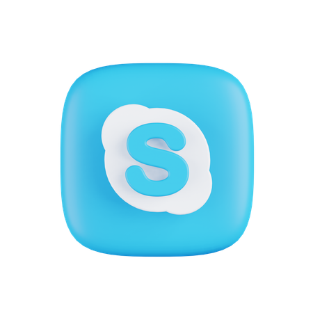 Free Skype  3D Icon