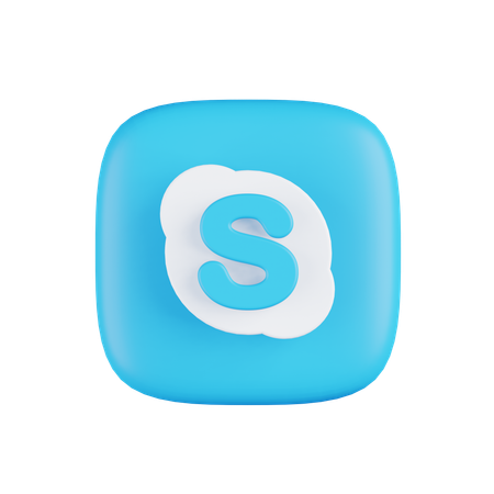 Free Skype  3D Icon