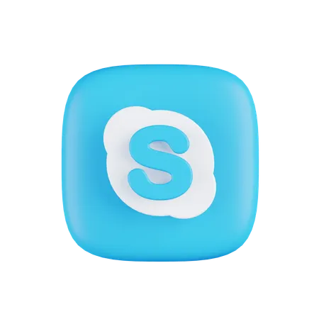 Free Skype  3D Icon