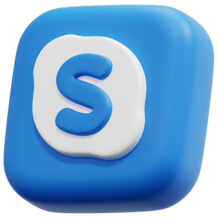 Free Skype  3D Icon