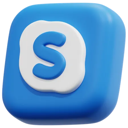 Free Skype  3D Icon