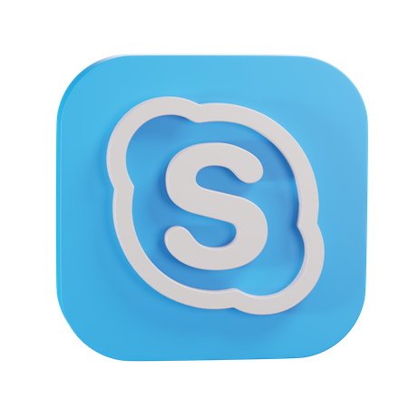 Free Skype  3D Icon